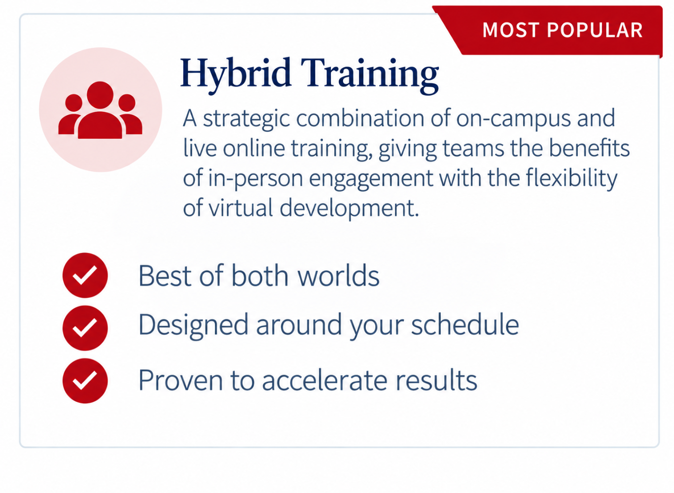 VBI Delivery Method Hybrid Training